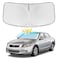 ZOIBV for Honda Accord 20082012 Windshield Sun Shade 4 Layers Car Sunshades for Front Windows Shade Cover Custom Fit Accord 8th Gen Sun Visor 250T Retractable Shade Blocks UV Rays Car Accessories