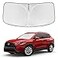 ZOIBV for Toyota Corolla Cross 20222025 2026 Windshield Sun Shade 4 Layers Car Sunshades for Front Windows Shade Cover Custom Fit Corolla Cross Sun Visor 250T Retractable Blocks UV Rays Car Accessorie