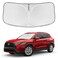 ZOIBV for Toyota Corolla Cross 20222025 2026 Windshield Sun Shade 4 Layers Car Sunshades for Front Windows Shade Cover Custom Fit Corolla Cross Sun Visor 250T Retractable Blocks UV Rays Car Accessorie