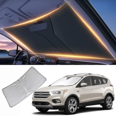 LZYYQX Windshield Sun Shade for Ford Escape Front Window Shades Cover for 20102025 Escape Windshield Sun Visor Protector Car Accessories