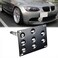 MINAKEDA No Drill Front Tow Hook License Plate Holder Relocator Bracket fit for BMW E82 E88 128i 135i 1M E39 E90 E91 E92 E93 328i 335i M3 X5 X6 Mounting Bracket Adapter Kit E Chassis