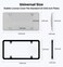KLSKKJ 2 Pack Clear License Plate Covers and Frames License Plate Protector Unbreakable License Plate Shields Tag Holder Fits Standard US Plates with Screws Caps Gray
