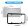 NGHEY Black 2PC Personalized License Plate Frame with Matching Screw Cap Screws for Easy Installation