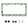 Invincibleframe Personalized License Plate Frame Butterfly Moth Beetle Stainless Steel Accessory Animal License Plate Holder Funny Car Decorative 2 Holes Fits Us Standard License Plates 122 X 63 in fo