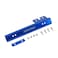 JDMSPEED Universal Blue Front Bumper License Plate Mount Bracket Relocator Holder Bar