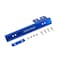 JDMSPEED Universal Blue Front Bumper License Plate Mount Bracket Relocator Holder Bar