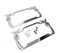 Superb lnf Tropical Palm Tree Chrome Polished License Plate Frame 2 Frames by Superb