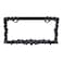 United Pacific Universal DieCast Metal Black Skull License Plate Frame Holder for Cars Trucks RVs Semi Tough Durable Car Accessories 1 Unit