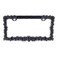 United Pacific Universal DieCast Metal Black Skull License Plate Frame Holder for Cars Trucks RVs Semi Tough Durable Car Accessories 1 Unit