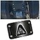 ECOTRIC Curved Laydown License Plate Mount with Frame Harley License Plate Mount Replacement for 3148