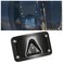 ECOTRIC Curved Laydown License Plate Mount with Frame Harley License Plate Mount Replacement for 3148
