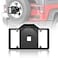 YZONA Spare Tire License Plate Frame with LED Light Compatible with 19872018 Jeep Wrangler JK JKU TJ YJ Licence Bracket Holder Rear Plates Frames Relocation Mounting 24 Door Black