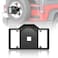 YZONA Spare Tire License Plate Frame with LED Light Compatible with 19872018 Jeep Wrangler JK JKU TJ YJ Licence Bracket Holder Rear Plates Frames Relocation Mounting 24 Door Black