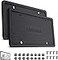 LinkChain License Plate Frame2PCS Silicone License Plate Frames with Drainage Holes RustProof WeatherProof and RattleProof License Plate Holder for Car Black