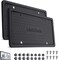 LinkChain License Plate Frame2PCS Silicone License Plate Frames with Drainage Holes RustProof WeatherProof and RattleProof License Plate Holder for Car Black