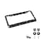 YALOK Bling Car License Plate Frame Handcrafted Crystal Stainless Steel License Plate Frame Sparkly Durable Universal Fit Car Accessories for Girls Women Black