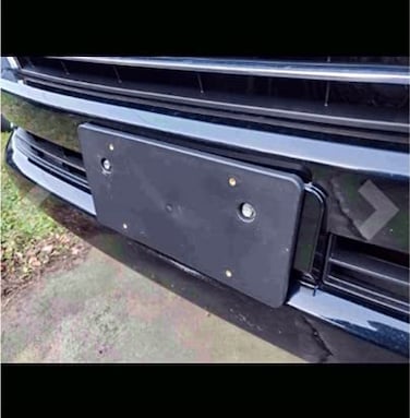 TN TrunkNets License Plate Bracket for Toyota Land Cruiser 20162021 Adapter Kit fits Factory Round Bumper Holes No Drilling Required