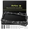 QUANQIUFEI 2 Pack Bling License Plate Frames for Women Sparkly Rhinestone Diamond Car Accessories with Glitter Crystal Caps Black