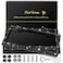 QUANQIUFEI 2 Pack Bling License Plate Frames for Women Sparkly Rhinestone Diamond Car Accessories with Glitter Crystal Caps Black