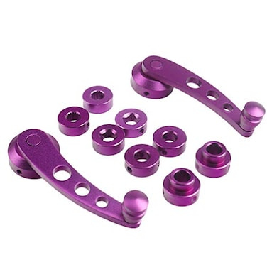 BESPORTBLE Window Crank Handle Replacement Universal Window Winder Universal Window Winder Car Window Riser Handle Aluminum Alloy Automotive Replacement Riser 1 Pair Purple