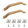 EATAKWARD 55009801K Interior Door Handle Pull Strap Interior Kit 2Pcs Front Left Driver and Right Passenger Side Replacement for Jeep Wrangler YJ 1987 1988 1989 1990 1991 1992 1993 1994 1995 Brown