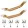 EATAKWARD 55009801K Interior Door Handle Pull Strap Interior Kit 2Pcs Front Left Driver and Right Passenger Side Replacement for Jeep Wrangler YJ 1987 1988 1989 1990 1991 1992 1993 1994 1995 Brown