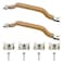 EATAKWARD 55009801K Interior Door Handle Pull Strap Interior Kit 2Pcs Front Left Driver and Right Passenger Side Replacement for Jeep Wrangler YJ 1987 1988 1989 1990 1991 1992 1993 1994 1995 Brown