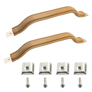 EATAKWARD 55009801K Interior Door Handle Pull Strap Interior Kit 2Pcs Front Left Driver and Right Passenger Side Replacement for Jeep Wrangler YJ 1987 1988 1989 1990 1991 1992 1993 1994 1995 Brown