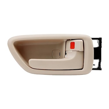 Gledewen Interior Door Handle WBezel Compatible with 20002007 Toyota Avalon Sequoia TundraCrew Cabs Beige FrontRear Inside Right Passenger 692050C030E169205AC010E1