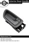 Gledewen Interior Door Handle with Bezel Gray Compatible with 20002007 Toyota Avalon Sequoia Tundra Crew Cabs Only FrontRear Inside Right Passenger Side 692050C030B1 Inner Door Handle