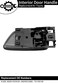 Gledewen Interior Door Handle with Bezel Gray Compatible with 20002007 Toyota Avalon Sequoia Tundra Crew Cabs Only FrontRear Inside Right Passenger Side 692050C030B1 Inner Door Handle