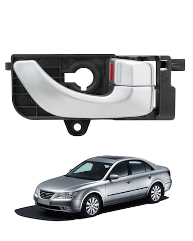 Gledewen Passenger Door Handle Compatible with 20052008 Hyundai Sonata Chrome Front Right Interior Door Handle Replace 826203K020XZ HY1353134 Inner Handle Door Part Assembly