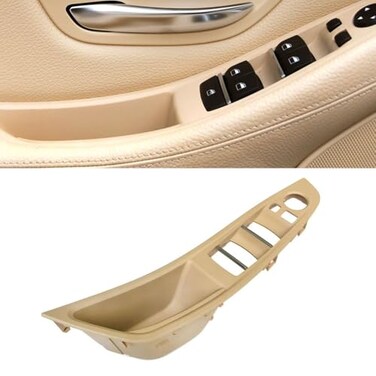 Goodithy Driver Door Handle Window Lift Switch Cover Front Left Armrest Door Pull Handle Panel Trim Replacement for BMW 5 Series F10 F11 520i 523i 525i 528i 535i 20102017 Beige