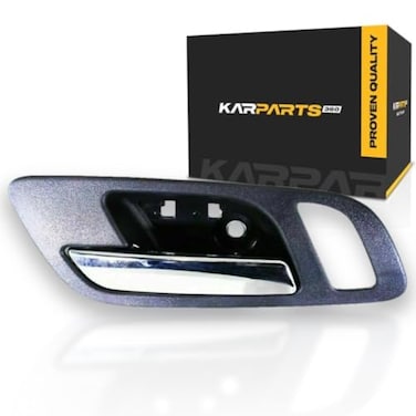 KarParts360 for Chevy Tahoe Interior Door Handle Front Driver Side Black Bezel wChrome Lever 20072014 GM1352151 15935951