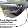 Loomyar Right Front Inside Handle Cable for for Honda Accord 20032007 Replaces 72131SDAA02