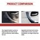Qagea Carbon Fiber Rear Left Interior Inner Door Panel Handle and Door Pull Outer Trim Cover Replacement for 20042011 BMW 3 Series 318 320 325 330 335 E90E91