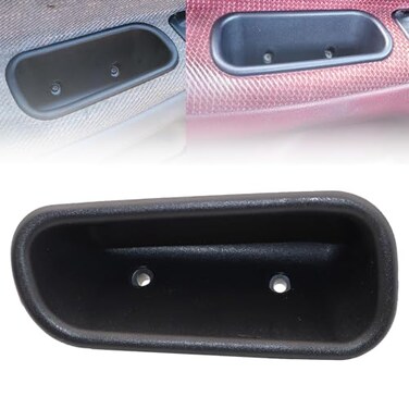SecosAutoparts 649 Front Left Door Pull Handle Cup Compatible with Dodge Ram 1500 2500 3500 19942001 Driver Side Interior Armrest Trim Replace 4741405 NOT 8 Version