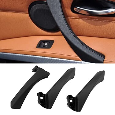Jaronx Compatible with BMW 3 Series Door Handle E90E91E92E93 20042011 6PCS Left and Right Interior Door Pull Handle Replacement Set for BMW 318i320i323i325i328i330i335iBlack