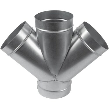 Repa Market 6 Inch WShape Ducting Splitter 45 Degree Galvanized Steel 4Way Dust Collection Fitting Branches for Exhaust Fan Ducting Adapter Duct Hose Connector