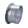 JSIXASO 8 Inch Duct Connector Flange Metal Straight Flange Connector for Ducting Tumble Dryer Bathroom Kitchen Extractor Fan and Inline Fan