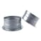 JSIXASO 8 Inch Duct Connector Flange Metal Straight Flange Connector for Ducting Tumble Dryer Bathroom Kitchen Extractor Fan and Inline Fan