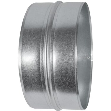 ECOPRO VENT 8 Inch Galvanised Steel Metal Duct Connector Straight Pipe Coupler