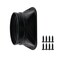 Antrader 6 Inch Duct Connector Flange ABS Plastic Straight Pipe Flange Square to Round Interface Air Duct for VentilationCooling Heating and Air Conditioning Systems1Pcs