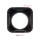 Antrader 6 Inch Duct Connector Flange ABS Plastic Straight Pipe Flange Square to Round Interface Air Duct for VentilationCooling Heating and Air Conditioning Systems1Pcs
