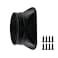 Antrader 6 Inch Duct Connector Flange ABS Plastic Straight Pipe Flange Square to Round Interface Air Duct for VentilationCooling Heating and Air Conditioning Systems1Pcs