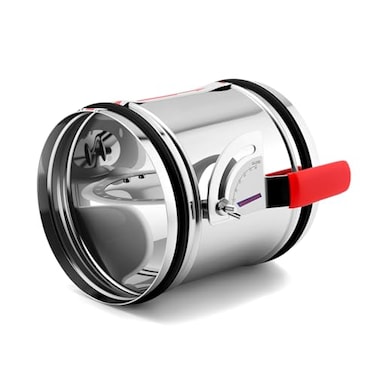 Aulmscn 6 Inch HVAC Duct Manual Volume Backdraft DamperStainless Steel Airflow Control Valve With Adjustment HandleDuct Damper for HVAC Ventilation System 6inch