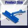 Blulu 4 Magnetic TDC TDF ClipCleat Tool PPC PPF Clip with Magnets HVAC Durable Jaw Duct Stretcher Tool Sheet Metal with Compact Handle for Tight Spaces Efficient HVAC