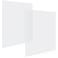 DoubleFill 2 Pack 2 x 2 Plastic Perforated Tiles with 38 Holes 24 x 24 White Drop Ceiling Tiles Plastic Ceiling Grid Covers