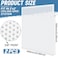DoubleFill 2 Pack 2 x 2 Plastic Perforated Tiles with 38 Holes 24 x 24 White Drop Ceiling Tiles Plastic Ceiling Grid Covers