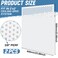 DoubleFill 2 Pack 2 x 2 Plastic Perforated Tiles with 38 Holes 24 x 24 White Drop Ceiling Tiles Plastic Ceiling Grid Covers